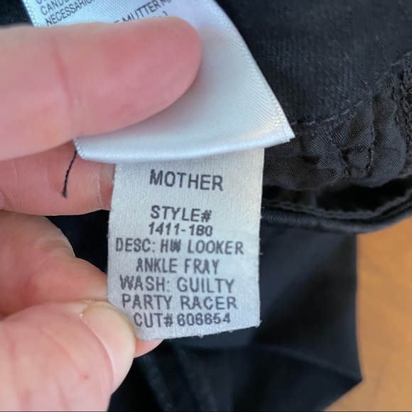 MOTHER HW Looker Ankle Fray in Guilty Party Racer Womens 25 - Picture 11 of 14